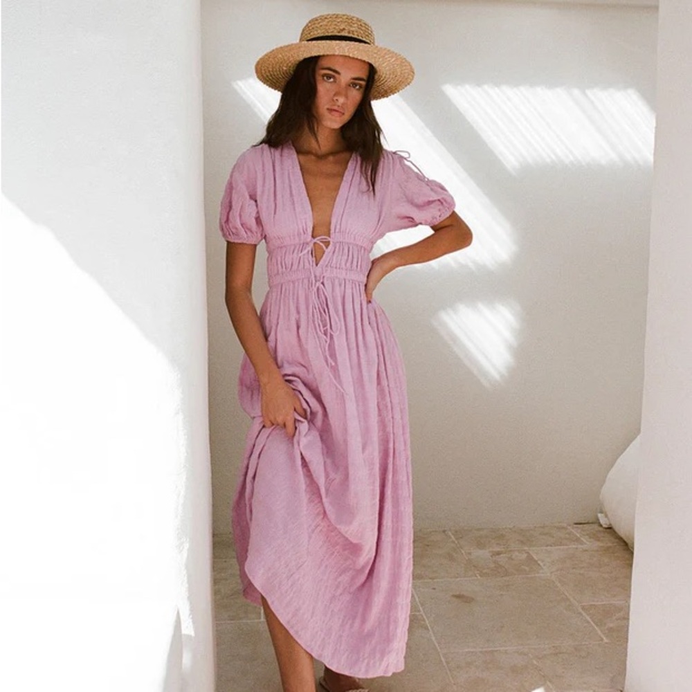 Sabo Skirt Light Pink Maxi Dress